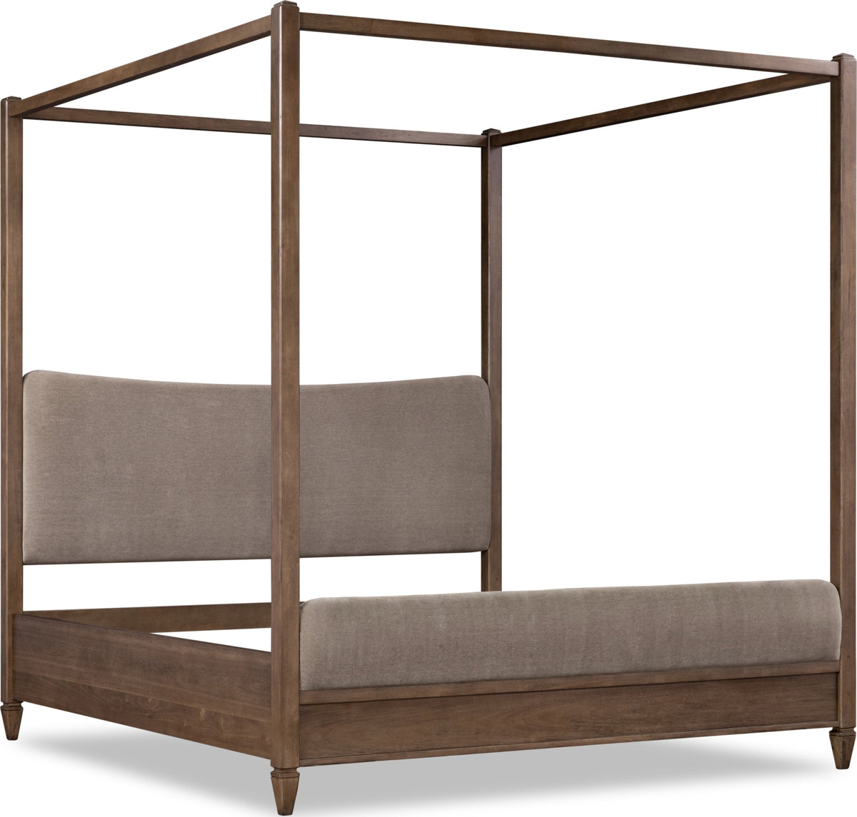 Ascott Mulch/Pecan Pie Queen Canopy Bed - Ornate Home