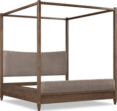 Ascott Mulch/Pecan Pie Queen Canopy Bed - Ornate Home