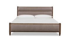 Ascott Mulch/Pecan Pie Queen Upholstered Bed - Ornate Home