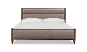 Ascott Mulch/Pecan Pie Queen Upholstered Bed - Ornate Home