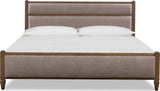 Ascott Mulch/Pecan Pie Queen Upholstered Bed - Ornate Home