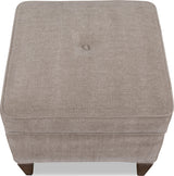 Ascott Mulch/Pecan Pie Upholstered Ottoman - Ornate Home