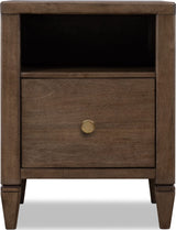 Ascott Pecan Pie 1 Drawer Nightstand - Ornate Home