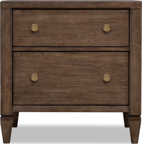 Ascott Pecan Pie 2 Drawer Nightstand - Ornate Home