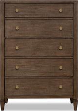 Ascott Pecan Pie 5 Drawer Chest - Ornate Home