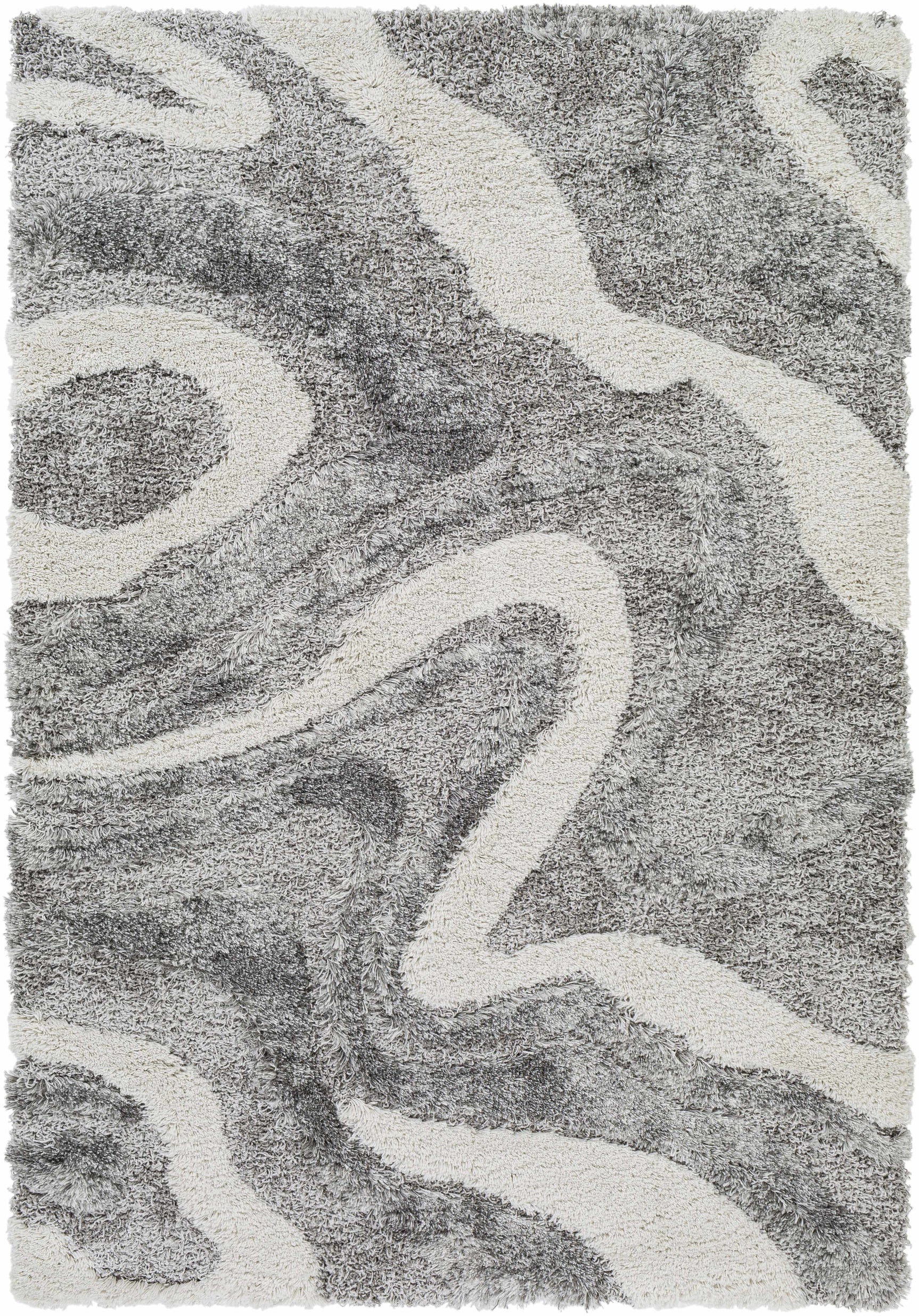 Asfordby Gray Canyon Plush Rug - Ornate Home