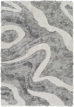 Asfordby Gray Canyon Plush Rug - Ornate Home