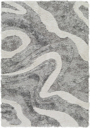 Asfordby Gray Canyon Plush Rug - Ornate Home