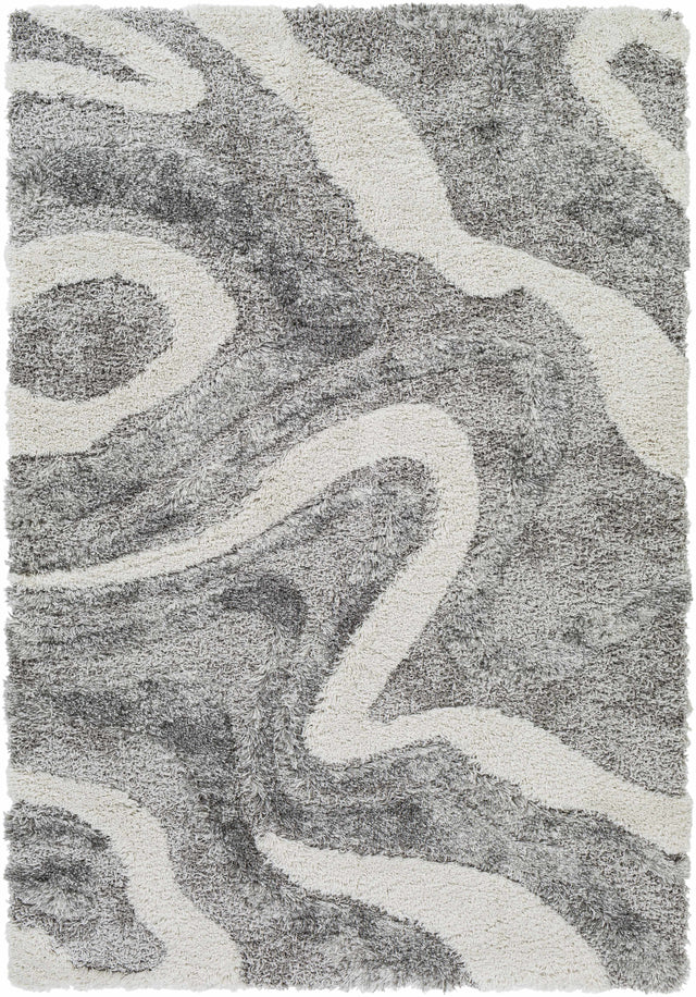 Asfordby Gray Canyon Plush Rug - Ornate Home