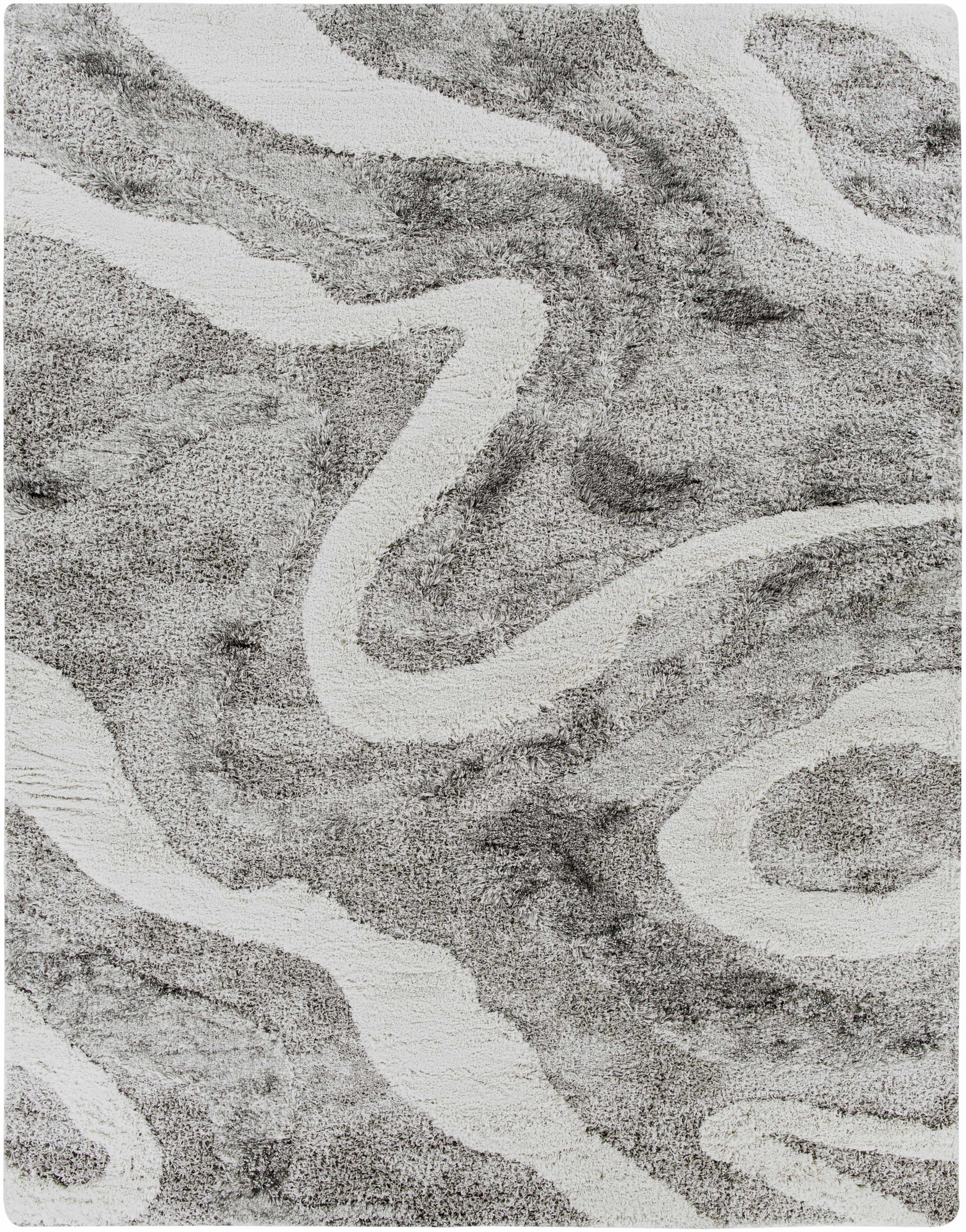 Asfordby Gray Canyon Plush Rug - Ornate Home