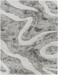 Asfordby Gray Canyon Plush Rug - Ornate Home