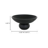 Asha Black Terracotta Decorative Bowl - Ornate Home