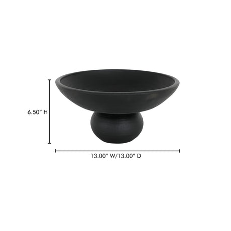 Asha Black Terracotta Decorative Bowl - Ornate Home