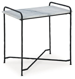 Ashber White/Black Accent Table - Ornate Home