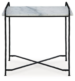 Ashber White/Black Accent Table - Ornate Home