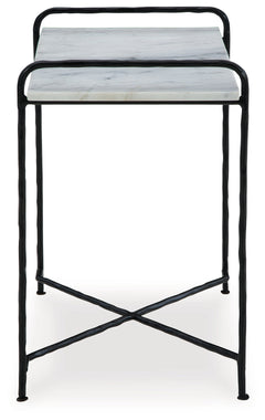 Ashber White/Black Accent Table - Ornate Home