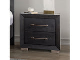 Ashbourne Black Nightstand - Ornate Home