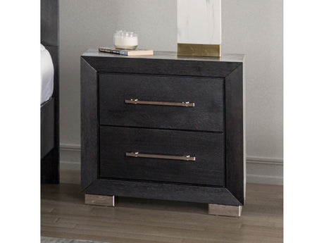 Ashbourne Black Nightstand - Ornate Home