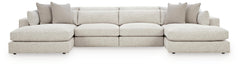 Ashbourne Estate Snowstone 4-Piece Double Chaise Sectional (Online Special Price) - Ornate Home