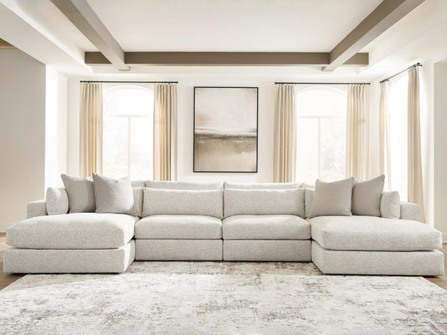 Ashbourne Estate Snowstone 4-Piece Double Chaise Sectional (Online Special Price) - Ornate Home
