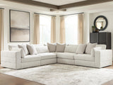 Ashbourne Estate Snowstone 5-Piece Sectional - Ornate Home