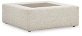 Ashbourne Estate Snowstone Oversized Accent Ottoman - Ornate Home