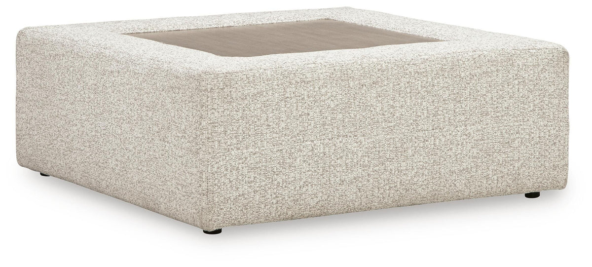 Ashbourne Estate Snowstone Oversized Accent Ottoman - Ornate Home