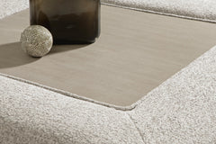 Ashbourne Estate Snowstone Oversized Accent Ottoman - Ornate Home
