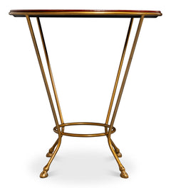 Ashbourne Regency Antique Gold/Antique Brown Side Table - Ornate Home