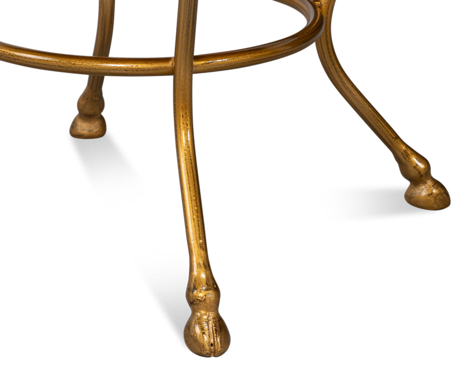 Ashbourne Regency Antique Gold/Antique Brown Side Table - Ornate Home