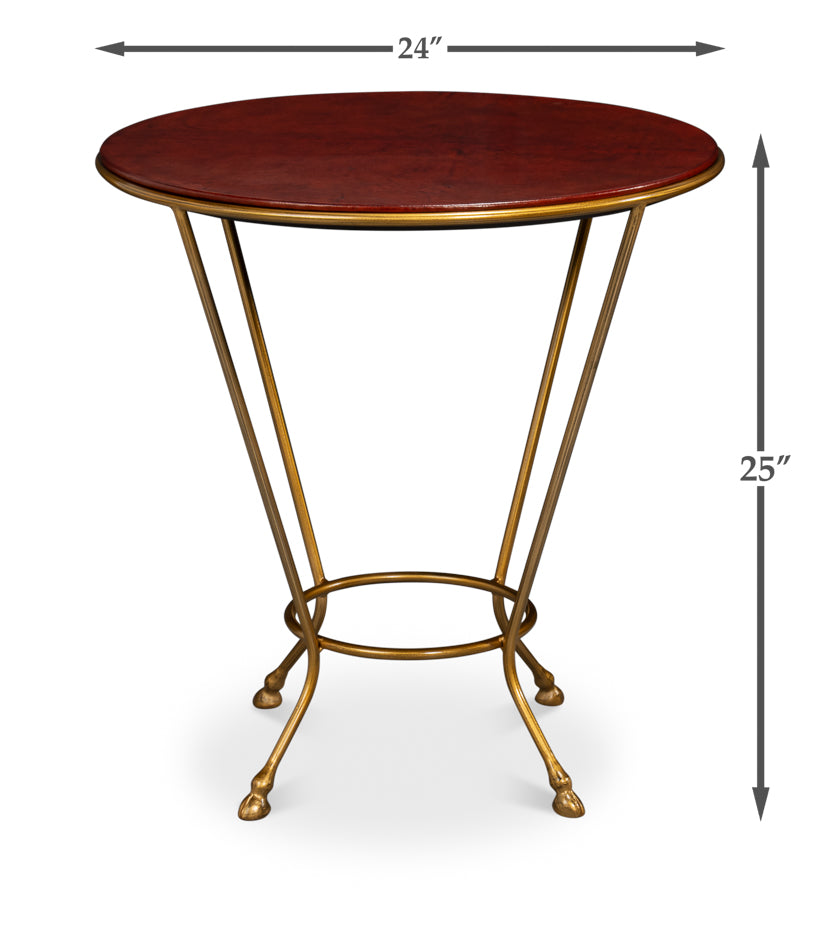 Ashbourne Regency Antique Gold/Antique Brown Side Table - Ornate Home