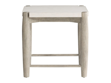 Ashbrook Vellum/Weathered Greige Side Table - Ornate Home