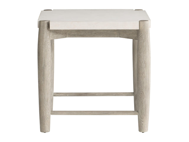 Ashbrook Vellum/Weathered Greige Side Table - Ornate Home
