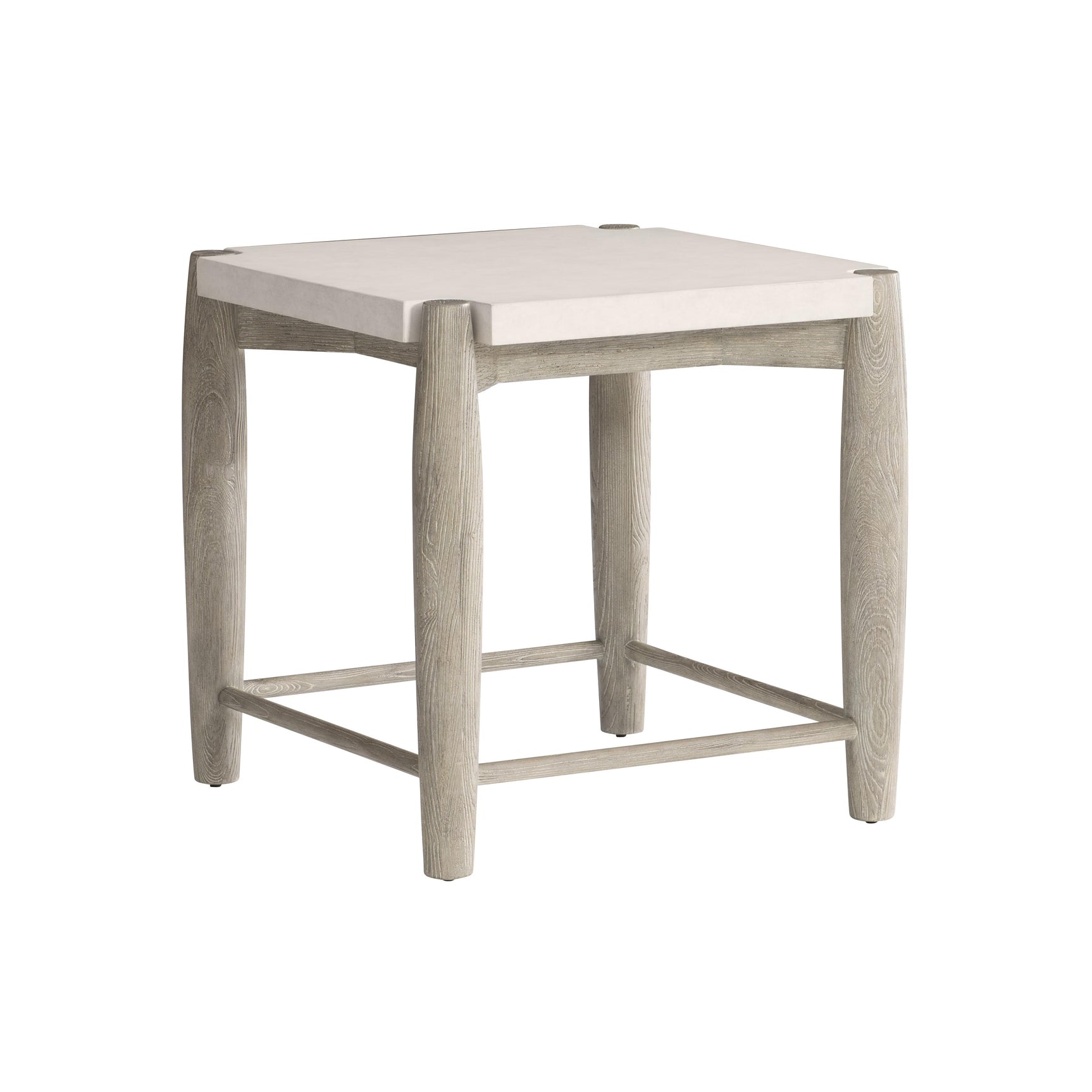 Ashbrook Vellum/Weathered Greige Side Table - Ornate Home