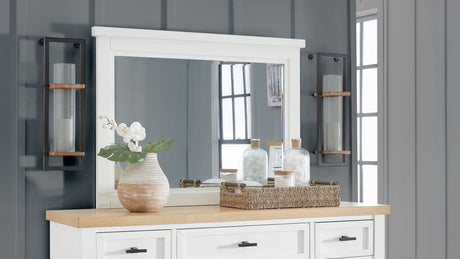 Ashbryn White Bedroom Mirror - Ornate Home