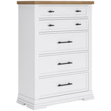 Ashbryn White/Natural Chest of Drawers (Online Special Price) - Ornate Home