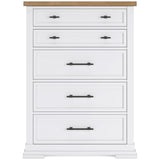 Ashbryn White/Natural Chest of Drawers (Online Special Price) - Ornate Home