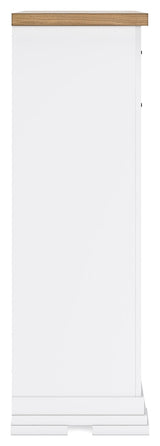 Ashbryn White/Natural Chest of Drawers (Online Special Price) - Ornate Home