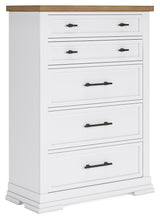 Ashbryn White/Natural Chest of Drawers (Online Special Price) - Ornate Home