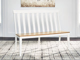 Ashbryn White/Natural Dining Double Chair (Online Special Price) - Ornate Home