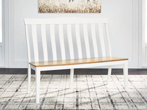 Ashbryn White/Natural Dining Double Chair (Online Special Price) - Ornate Home