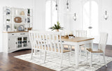 Ashbryn White/Natural Dining Double Chair (Online Special Price) - Ornate Home