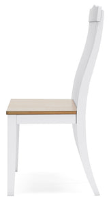 Ashbryn White/Natural Dining Double Chair (Online Special Price) - Ornate Home