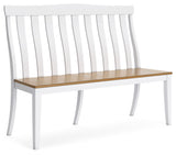 Ashbryn White/Natural Dining Double Chair (Online Special Price) - Ornate Home