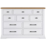 Ashbryn White/Natural Dresser w/ 10 Drawers (Online Special Price) - Ornate Home