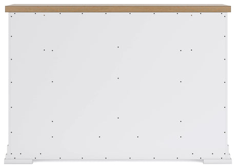 Ashbryn White/Natural Dresser w/ 10 Drawers - Ornate Home