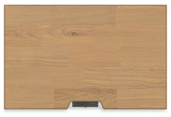 Ashbryn White/Natural King Panel Bedroom Set with Dresser, Mirror and 2 Nightstands - Ornate Home