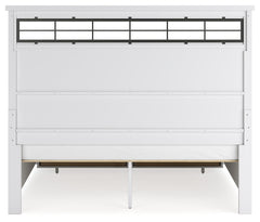 Ashbryn White/Natural King Panel Storage Bed - Ornate Home