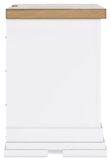 Ashbryn White/Natural Nightstand (Online Special Price) - Ornate Home