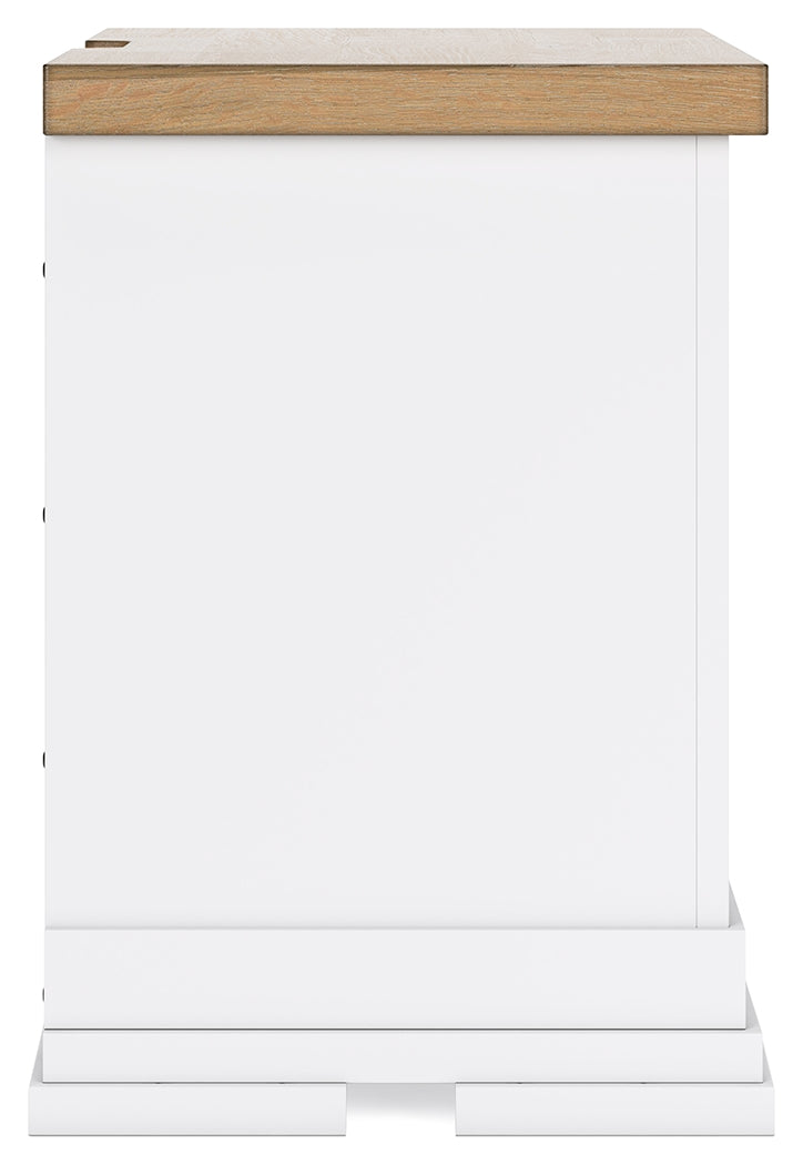 Ashbryn White/Natural Nightstand (Online Special Price) - Ornate Home